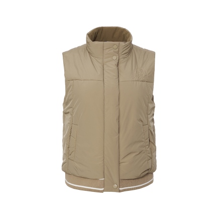 女款 簡約休閒刺繡鋪棉背心 CB25A4W60004