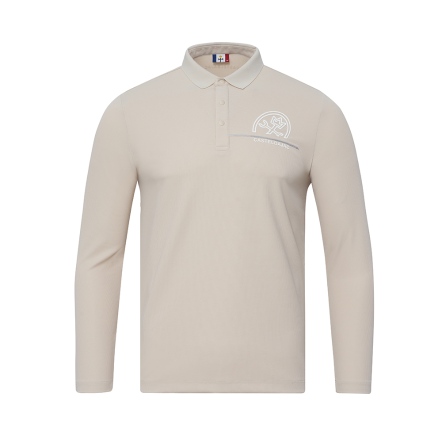 男款 經典俐落拼接長袖上衣 POLO衫 CB25A5M14001