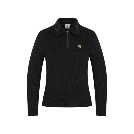 女款 質感羅紋刺繡長袖上衣 CB24W1W14001