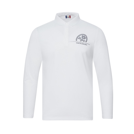 男款 經典俐落拼接長袖上衣 POLO衫 CB25A5M14001