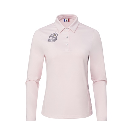 女款 機能剪接俐落長袖上衣 POLO衫 CB25A5W14002