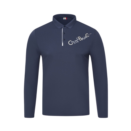 男款 低調簡約長袖上衣 POLO衫 CB25A5M14002