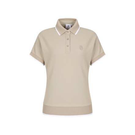 女款 簡約百搭落肩短袖上衣 POLO衫 CB25M1W11009