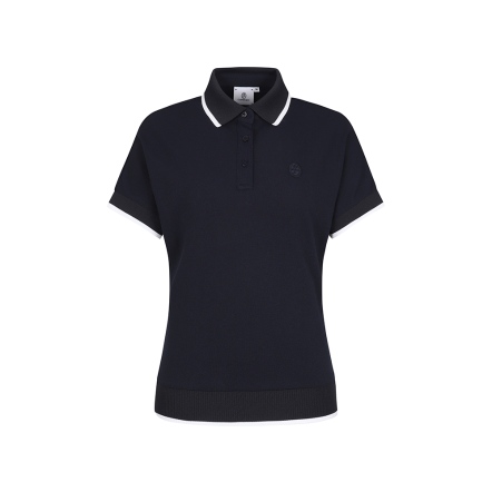 女款 簡約百搭落肩短袖上衣 POLO衫 CB25M1W11009