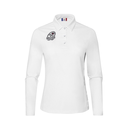 女款 機能剪接俐落長袖上衣 POLO衫 CB25A5W14002