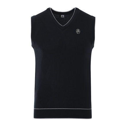 男款 簡約氣質V領無袖針織衫 CB24W4M50001