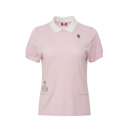 女款 甜心機能透氣短袖針織衫 CB26M4W51001