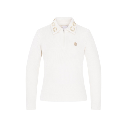 女款 質感羅紋刺繡長袖上衣 CB24W1W14001