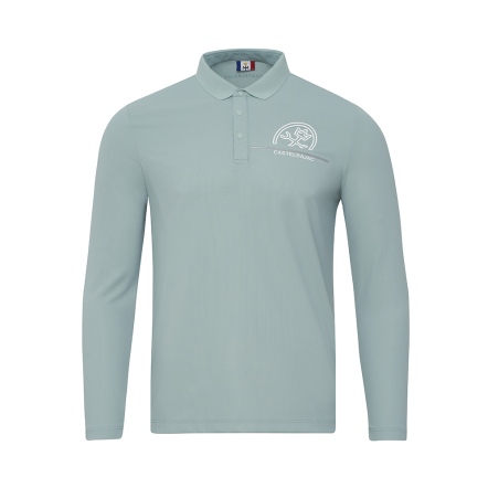 男款 經典俐落拼接長袖上衣 POLO衫 CB25A5M14001