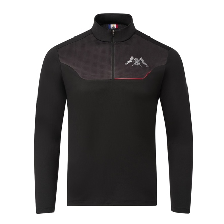 男款 拉鍊立領刺繡長袖上衣 CB24A4M14004